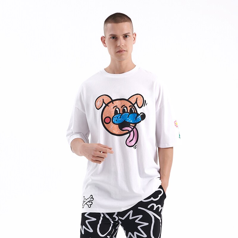 House - tricou oversized - alb