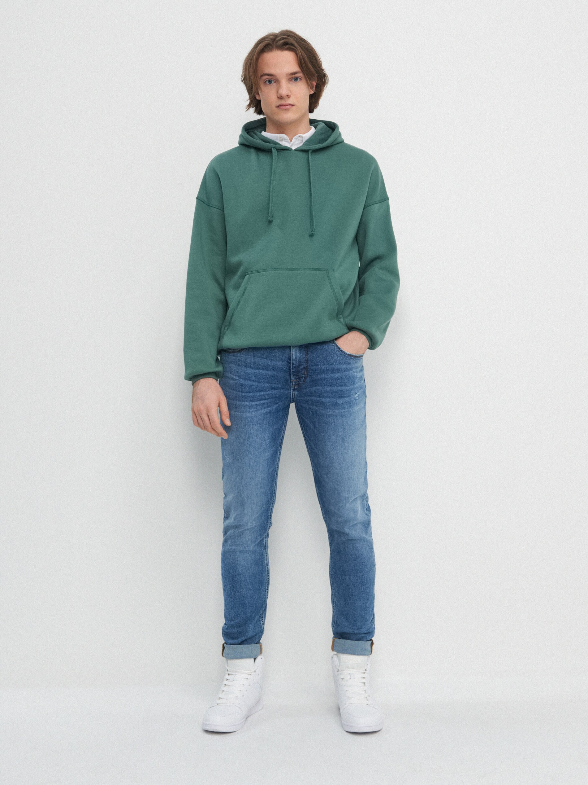 Džínsy slim fit z organickej bavlny