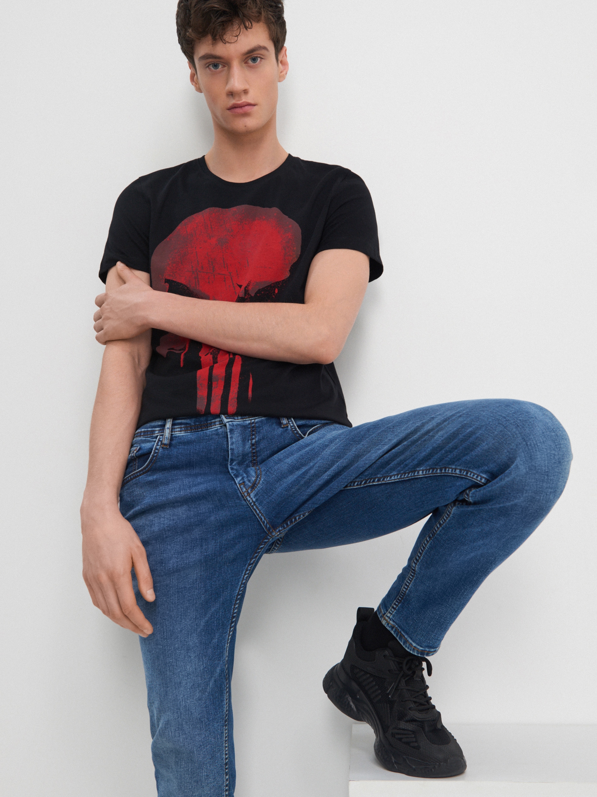 Džínsy slim fit z organickej bavlny