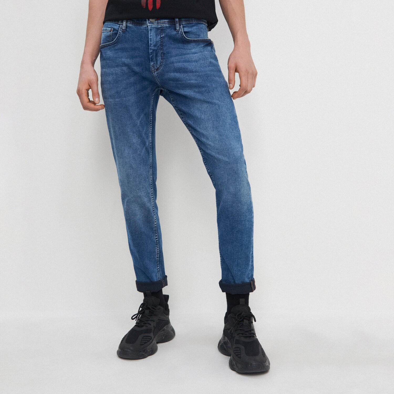 Džínsy slim fit z organickej bavlny