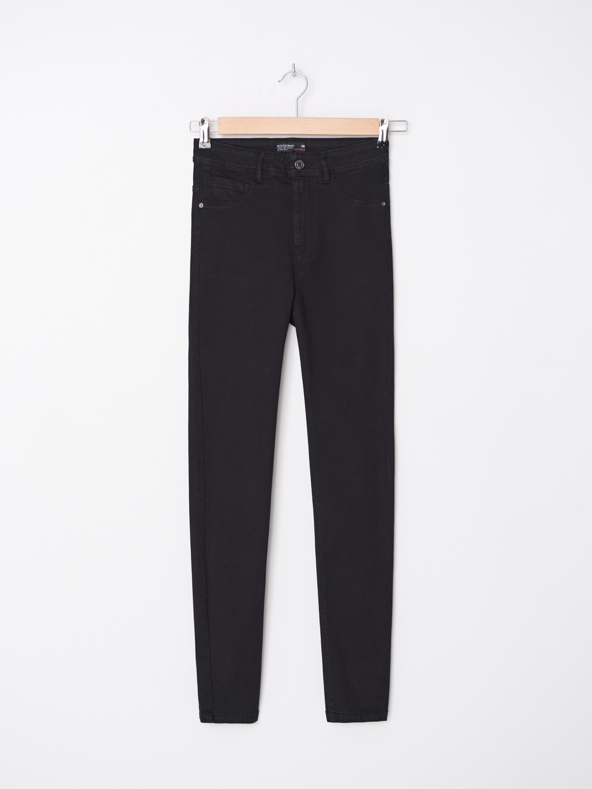 Džínsy skinny fit s vysokým pásom