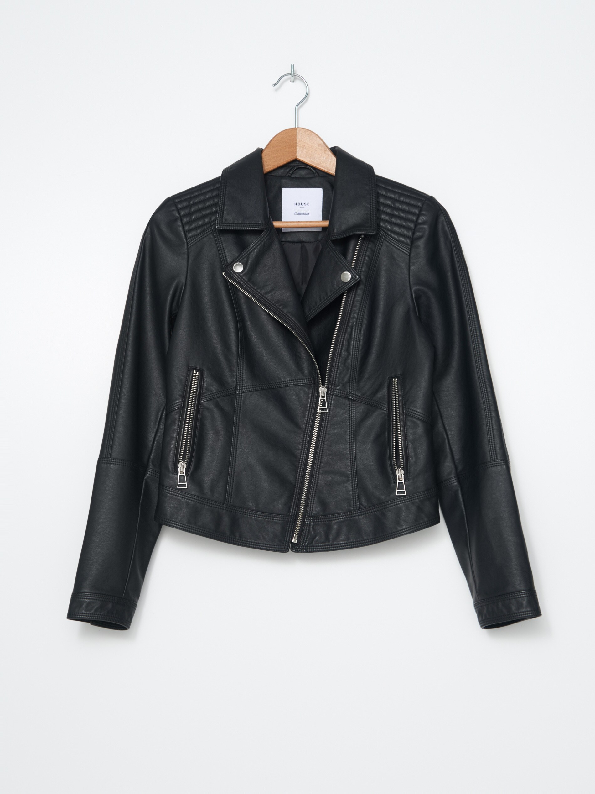 Motorkárska bunda z imitácie kože