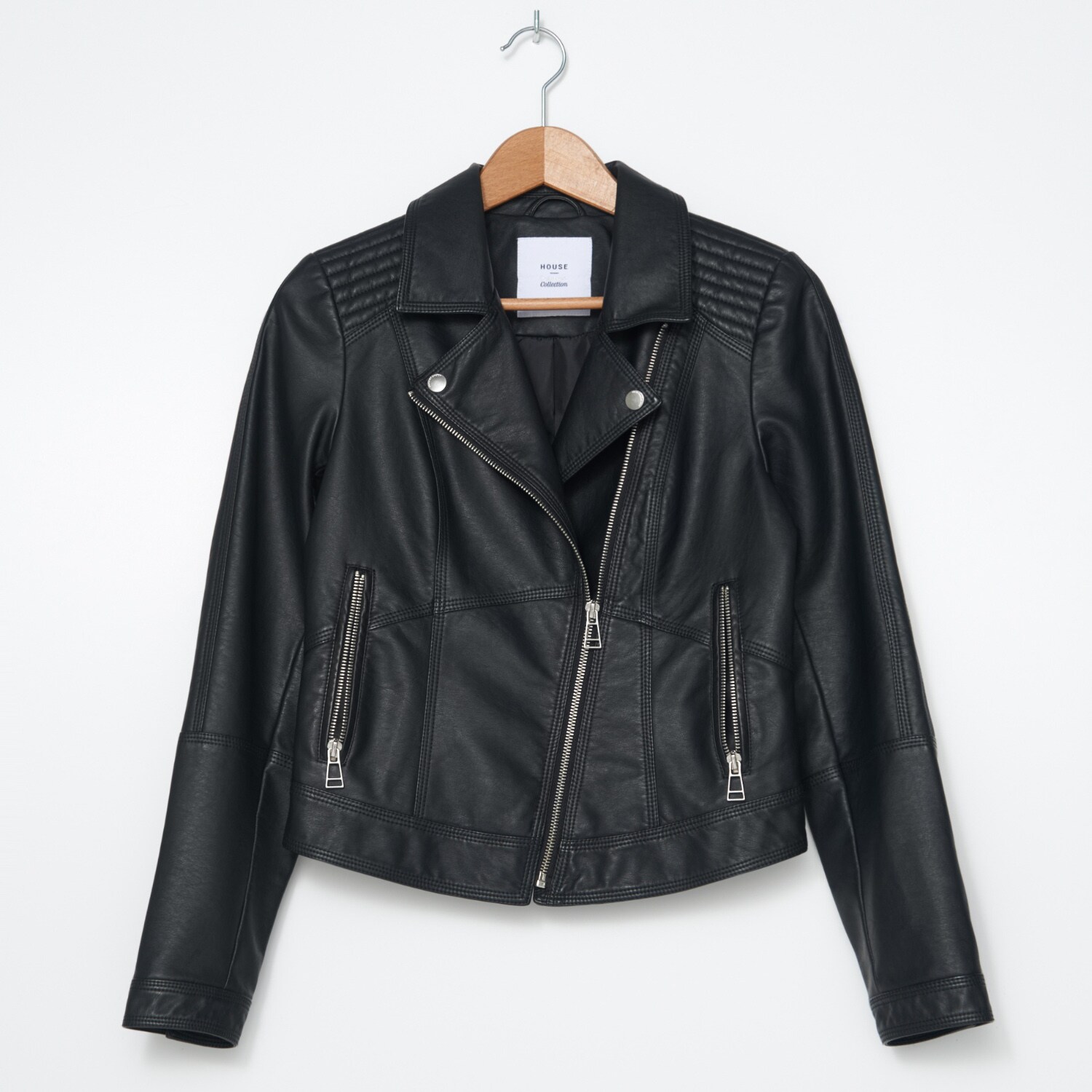 Motorkárska bunda z imitácie kože