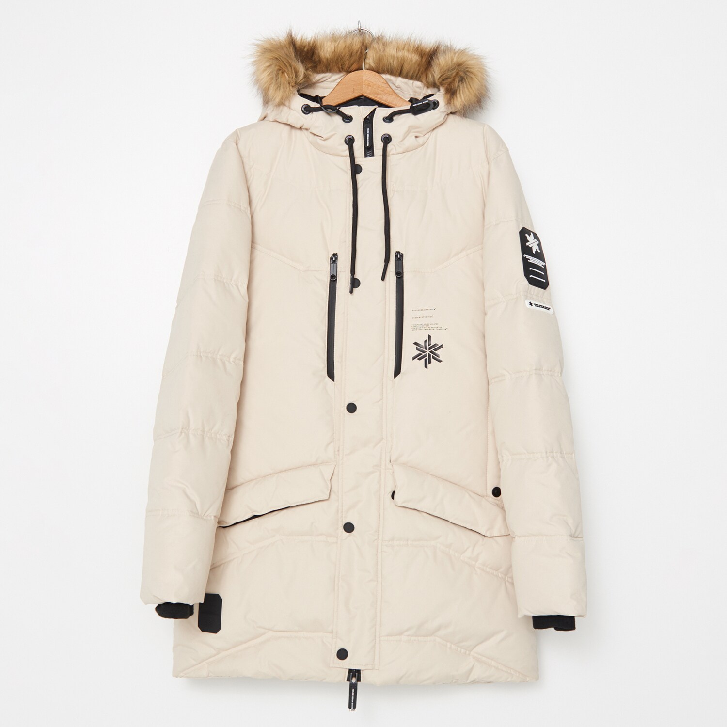 Spodný kabát s kapucňou