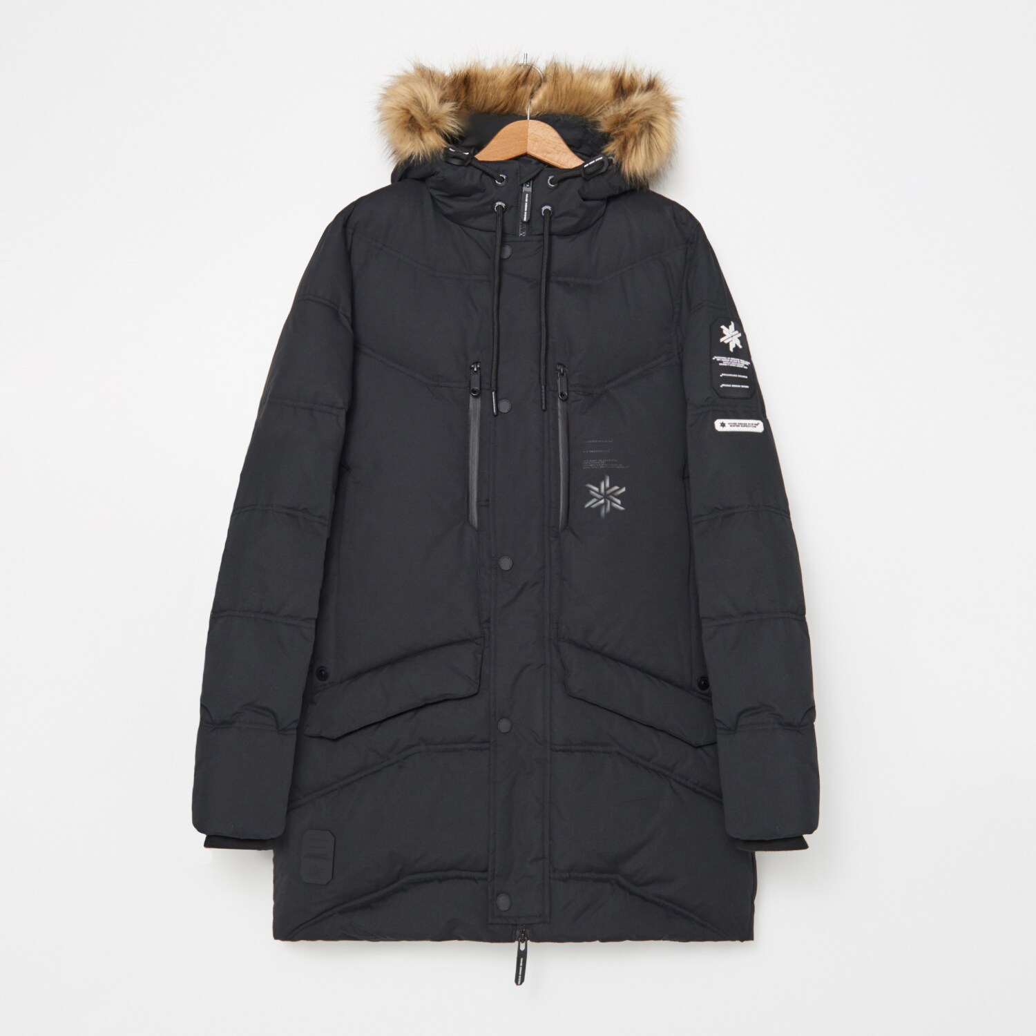 Spodný kabát s kapucňou