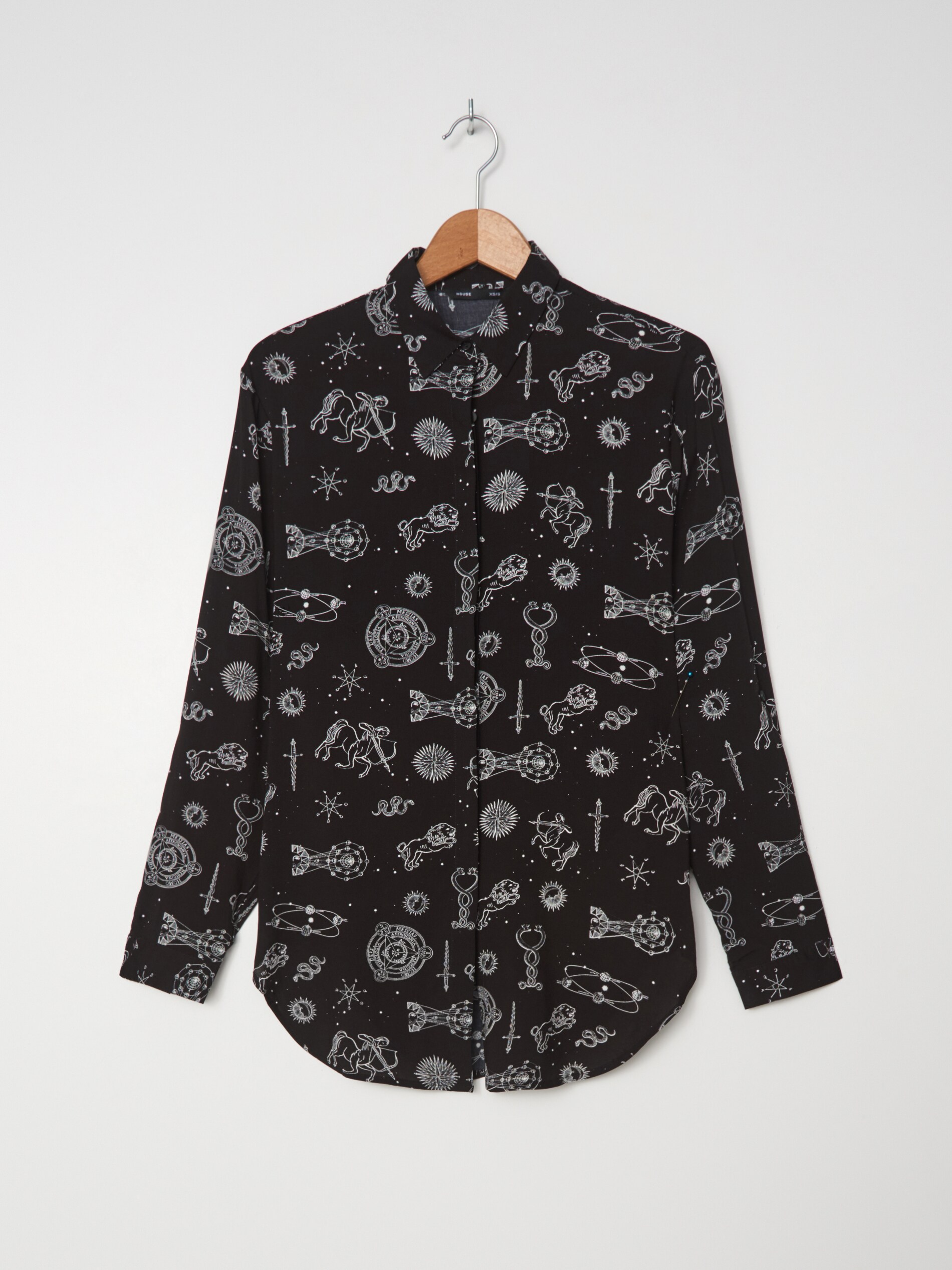 Vzorovaná viskózová košeľa