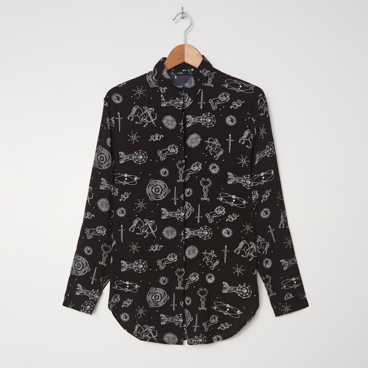 Vzorovaná viskózová košeľa