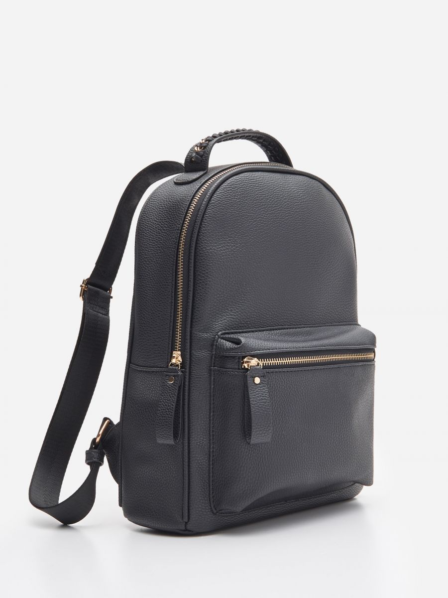 synthetic leather backpack