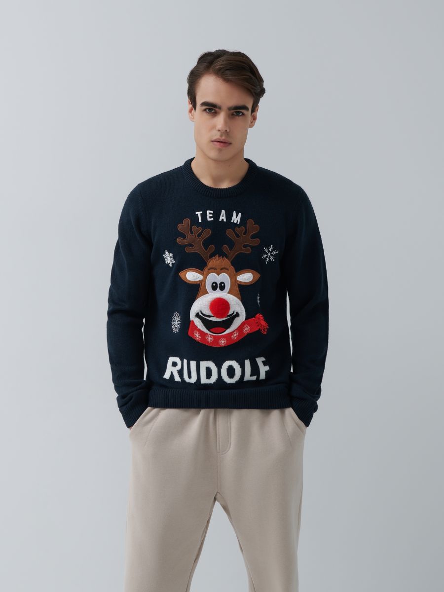 team santa sweater