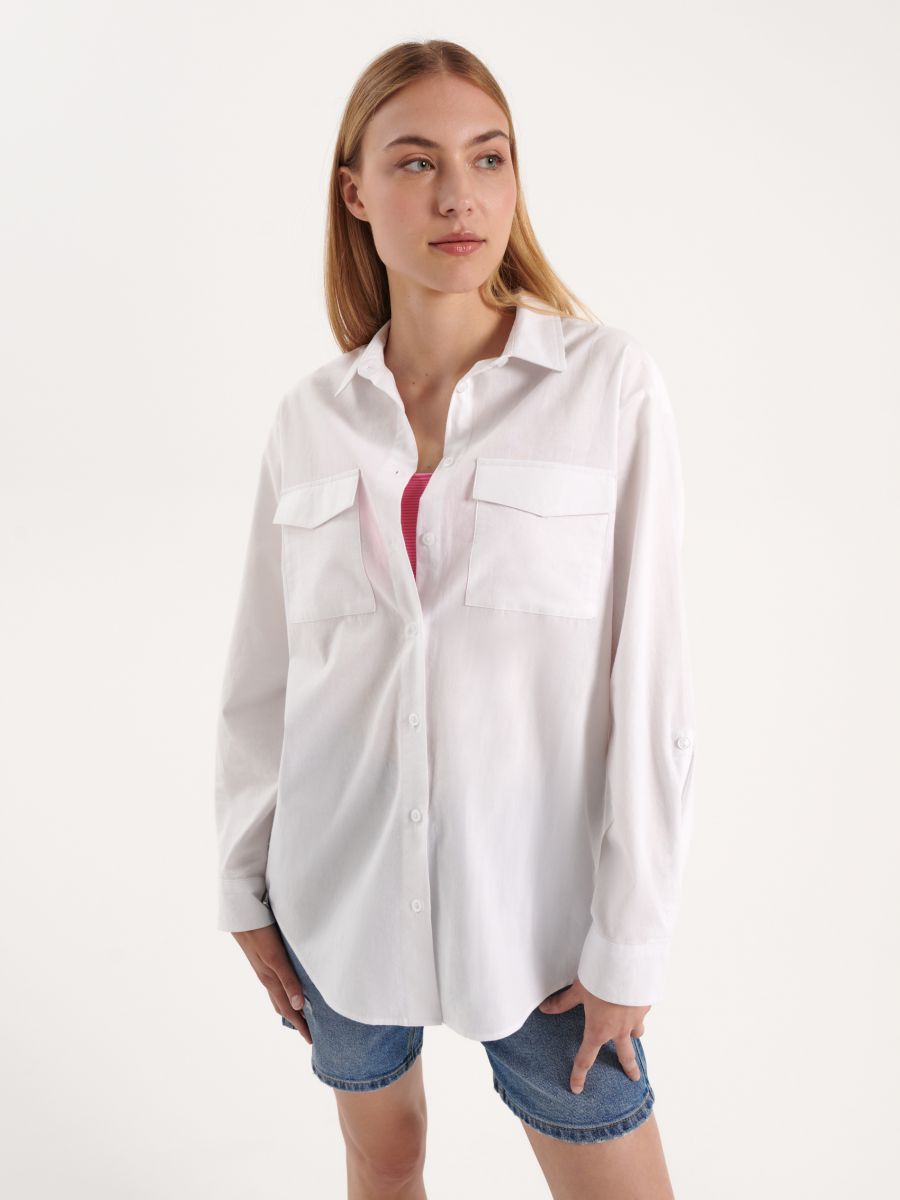Plain oversized shirt, HOUSE, 4372O-00X