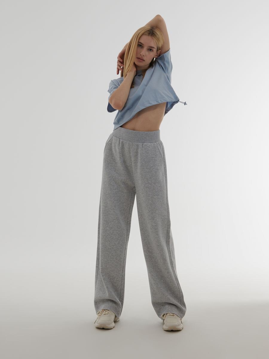 Wide leg sweatpants, HOUSE, 4467I-90M