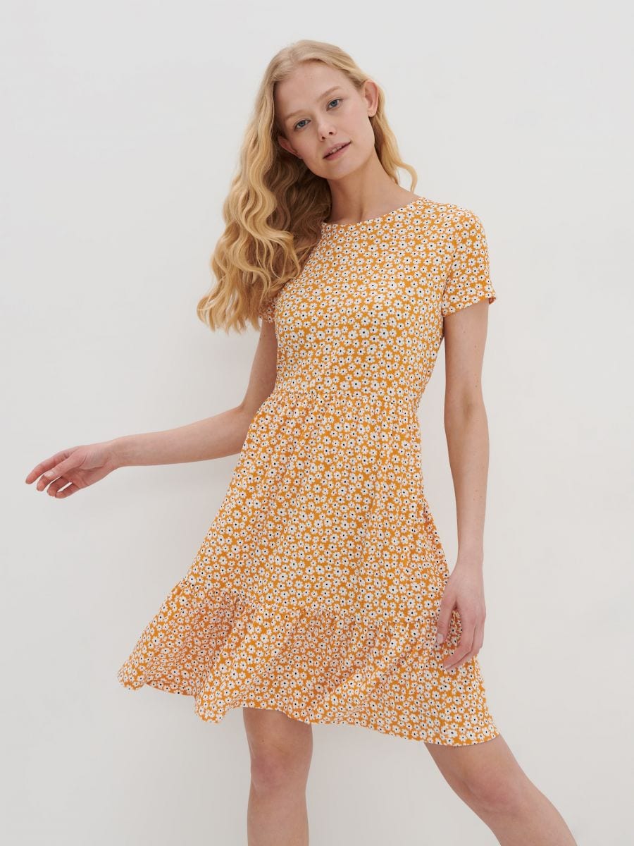 Patterned mini dress, HOUSE, 4975E-MC2