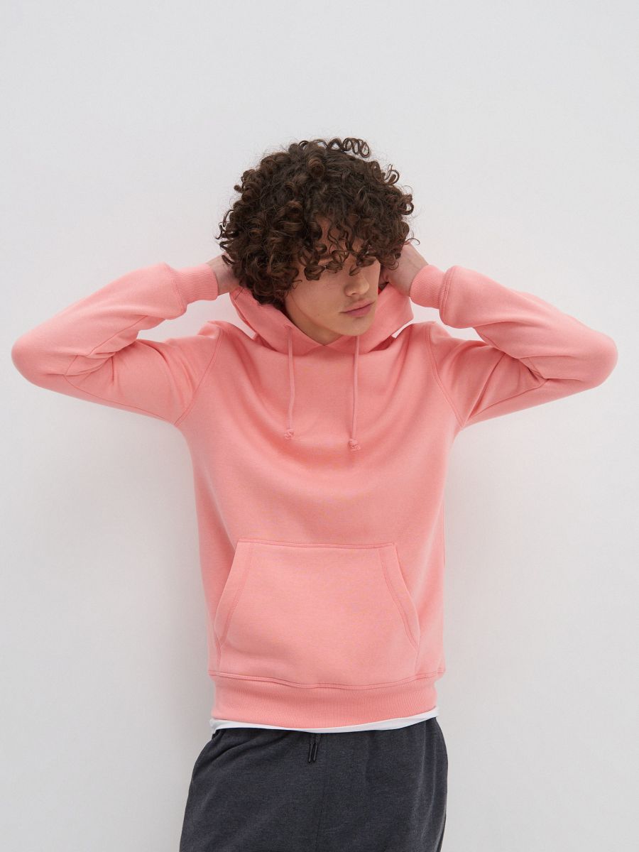 basic pink hoodie