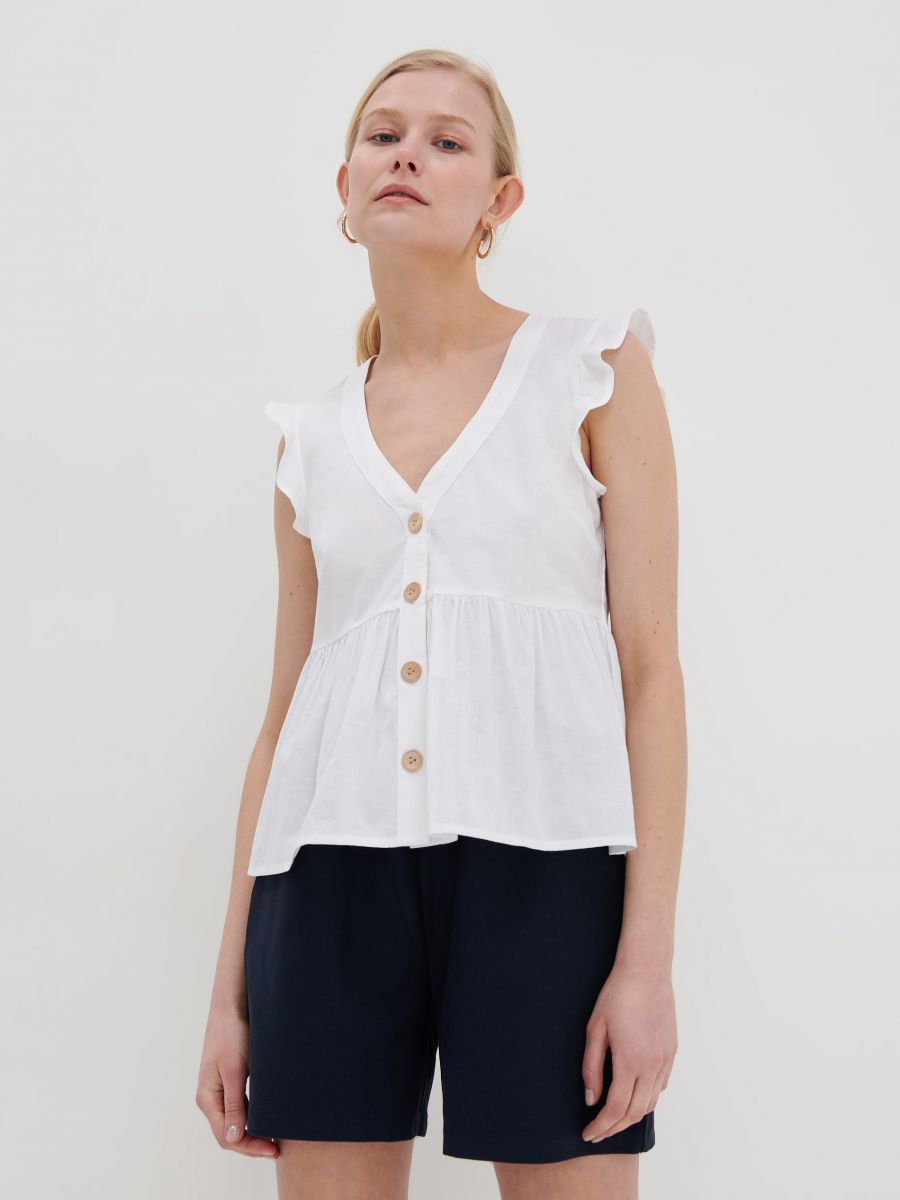 Blouse with peplum, HOUSE, 5611E-00X