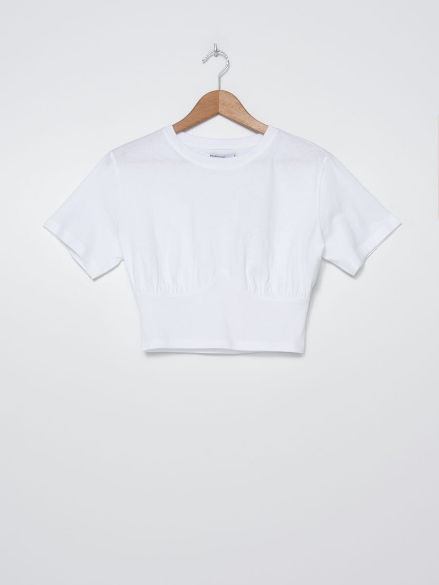 plain white crop top t shirt