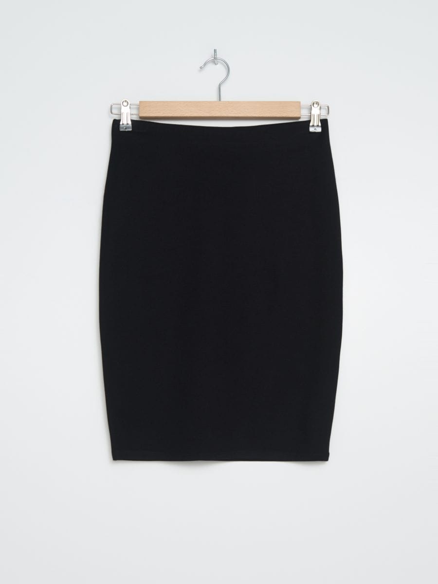 jersey mini skirt