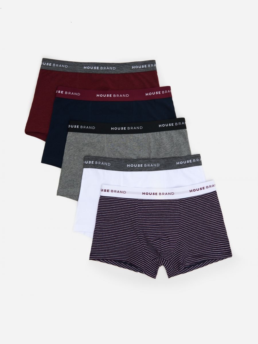 5 pairs cotton boxer shorts, HOUSE, 8019D-MLC