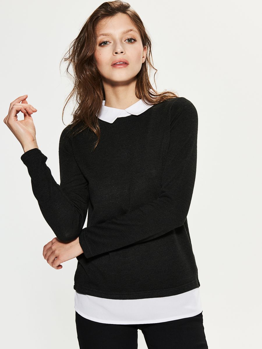 Layered jumper with collar, HOUSE 