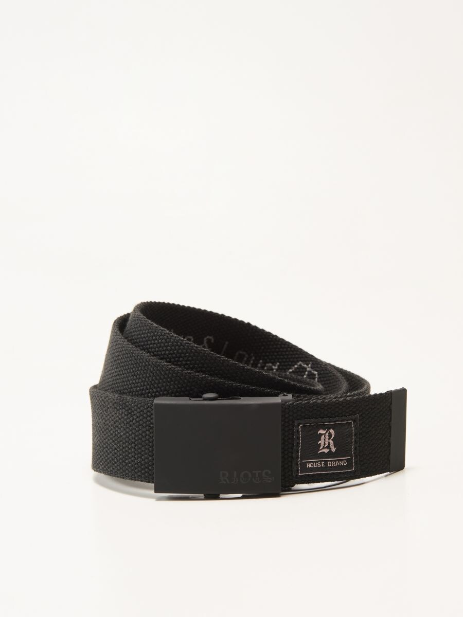canvas belt black