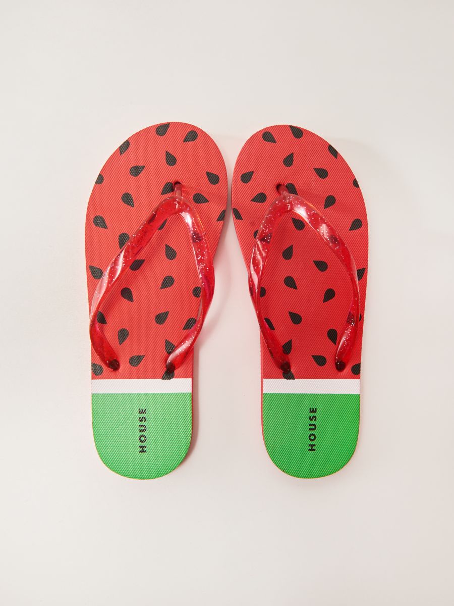 watermelon flip flops