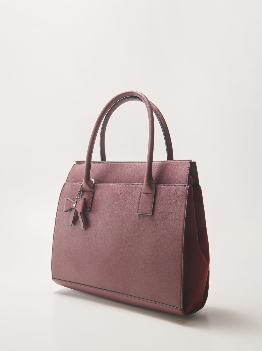 burgundy chain bag