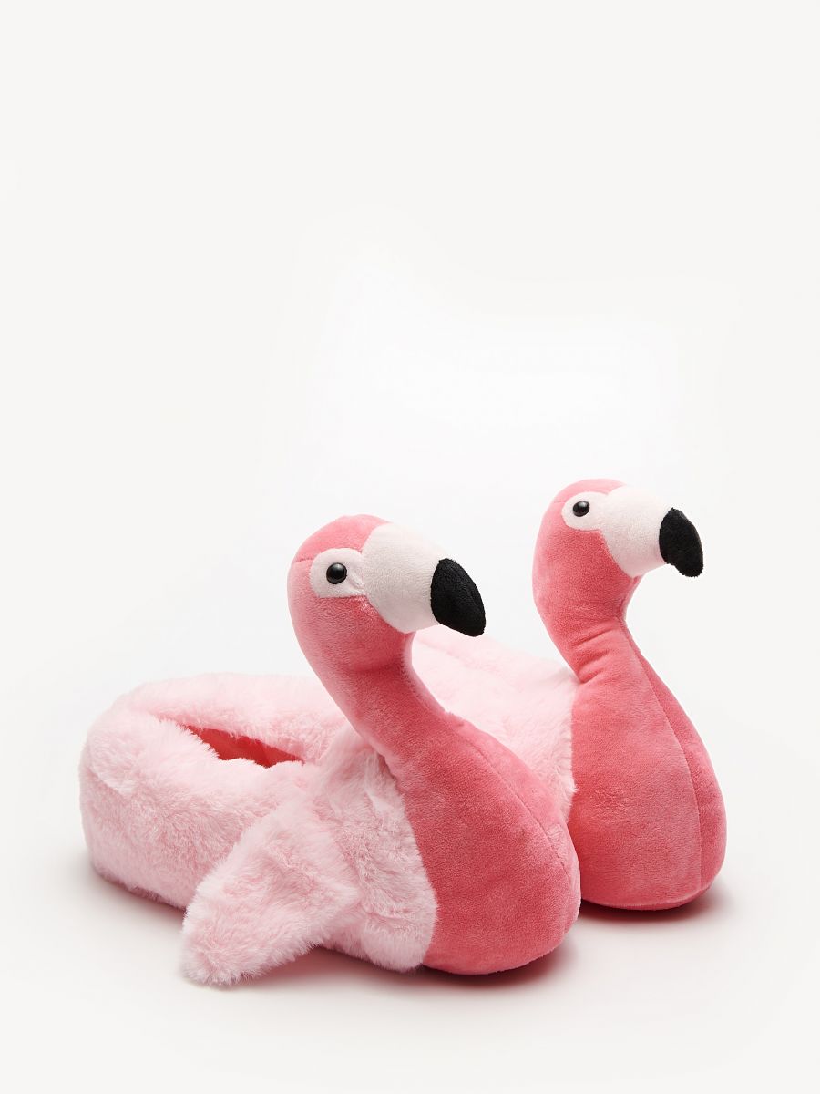 pink flamingo slippers
