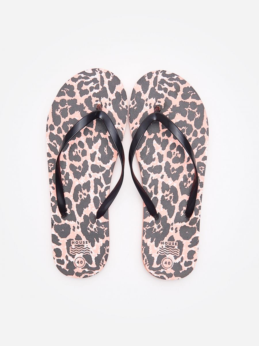 ipanema leopard print flip flops