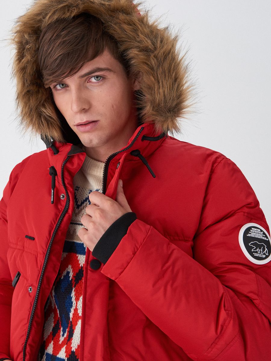 insulation fur parka