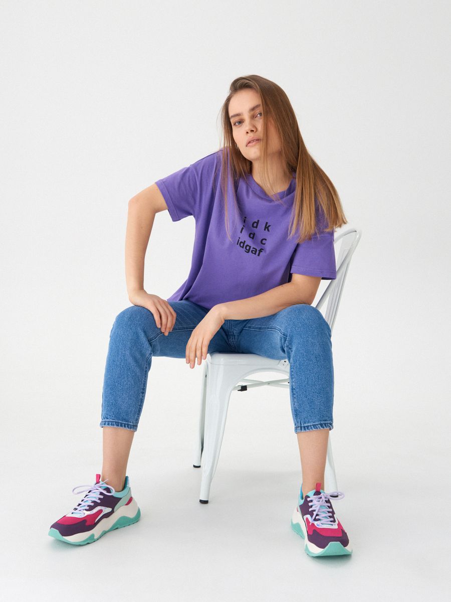 Oversize printed T-shirt, HOUSE, WQ934-45X