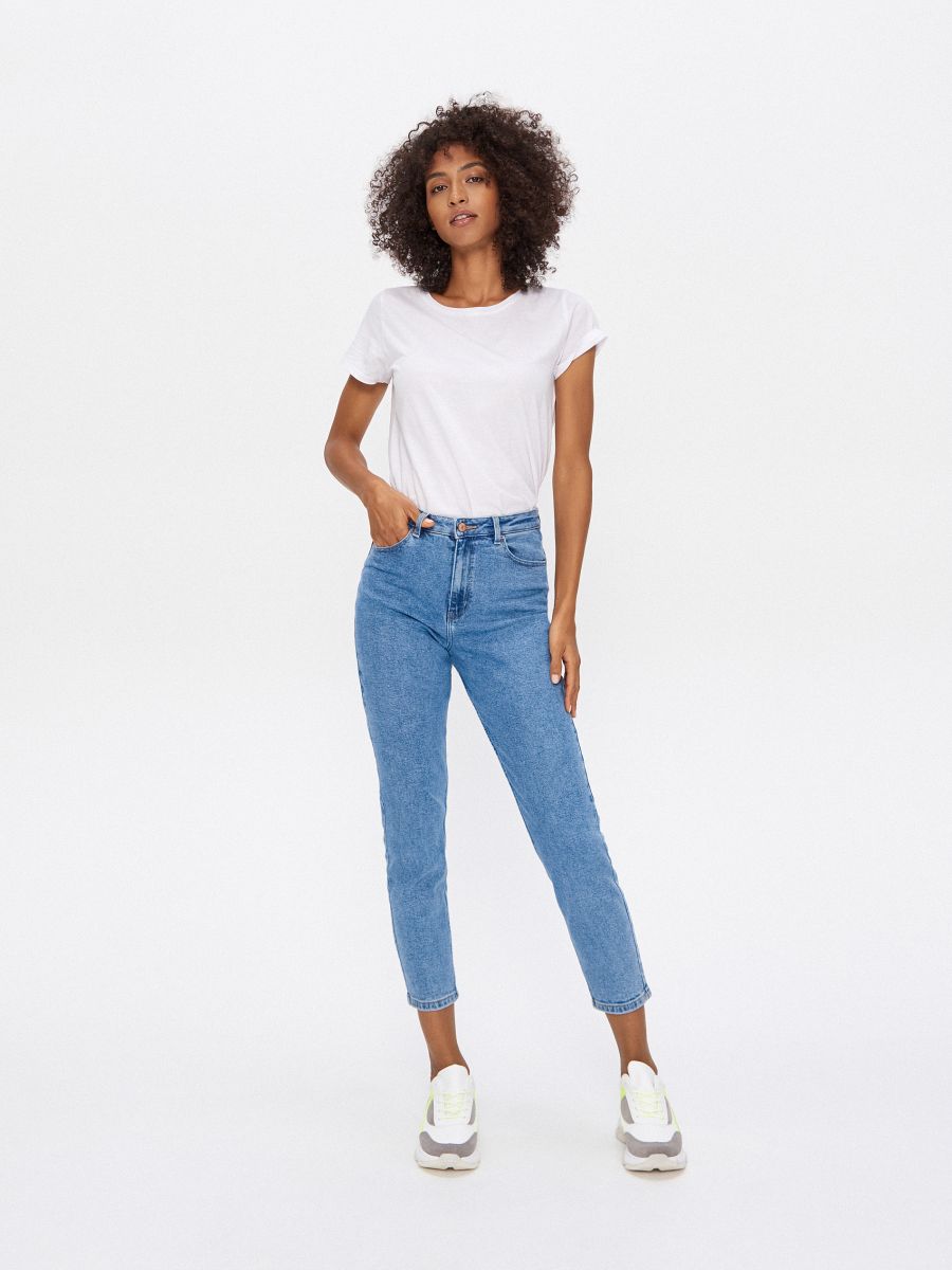 mom slim jeans