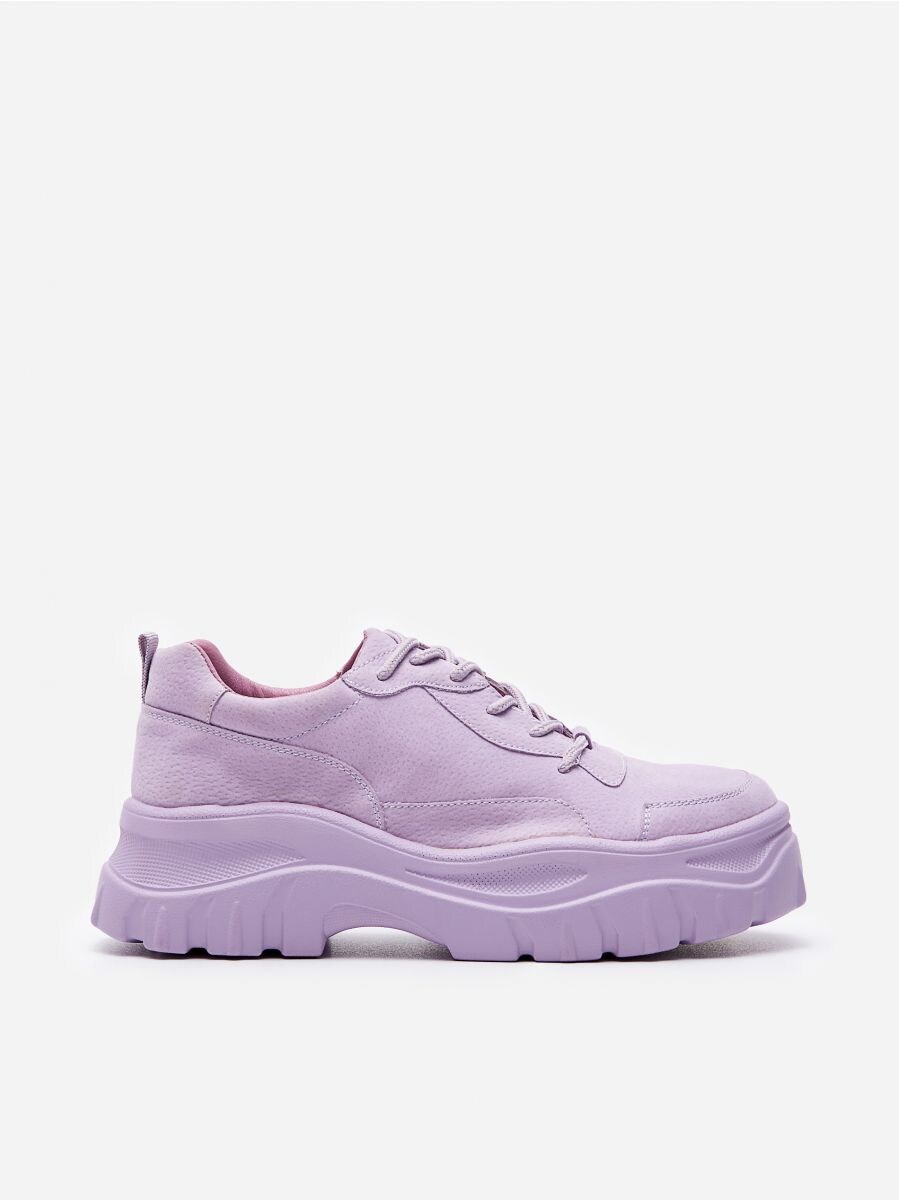lavender platform sneakers