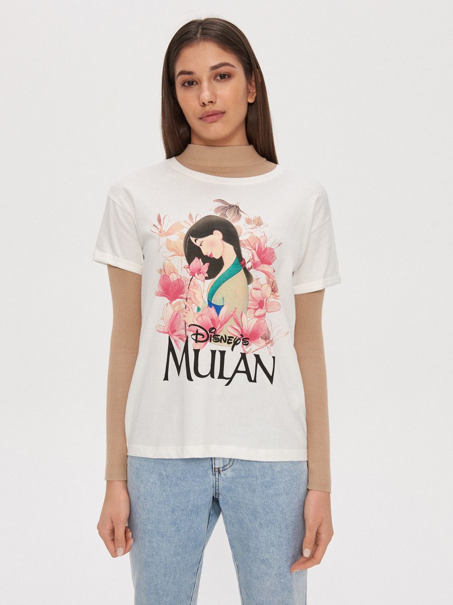 Mulan print T-shirt, HOUSE, YD432-00X