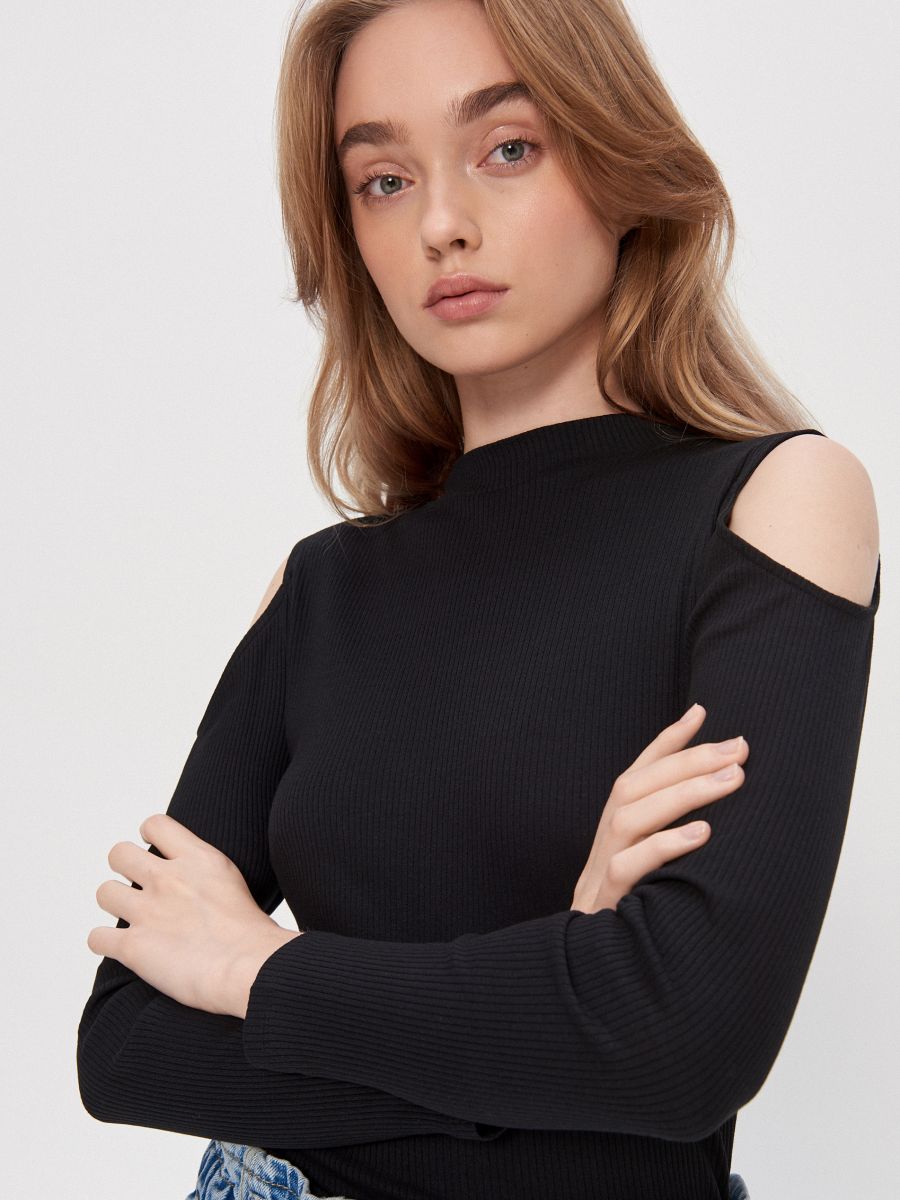 Cold shoulder blouse, HOUSE, YE387-99X