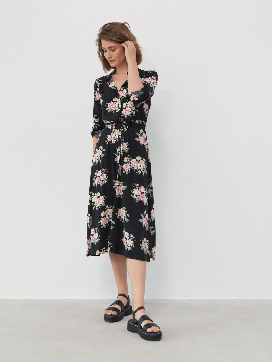shirt dress floral print
