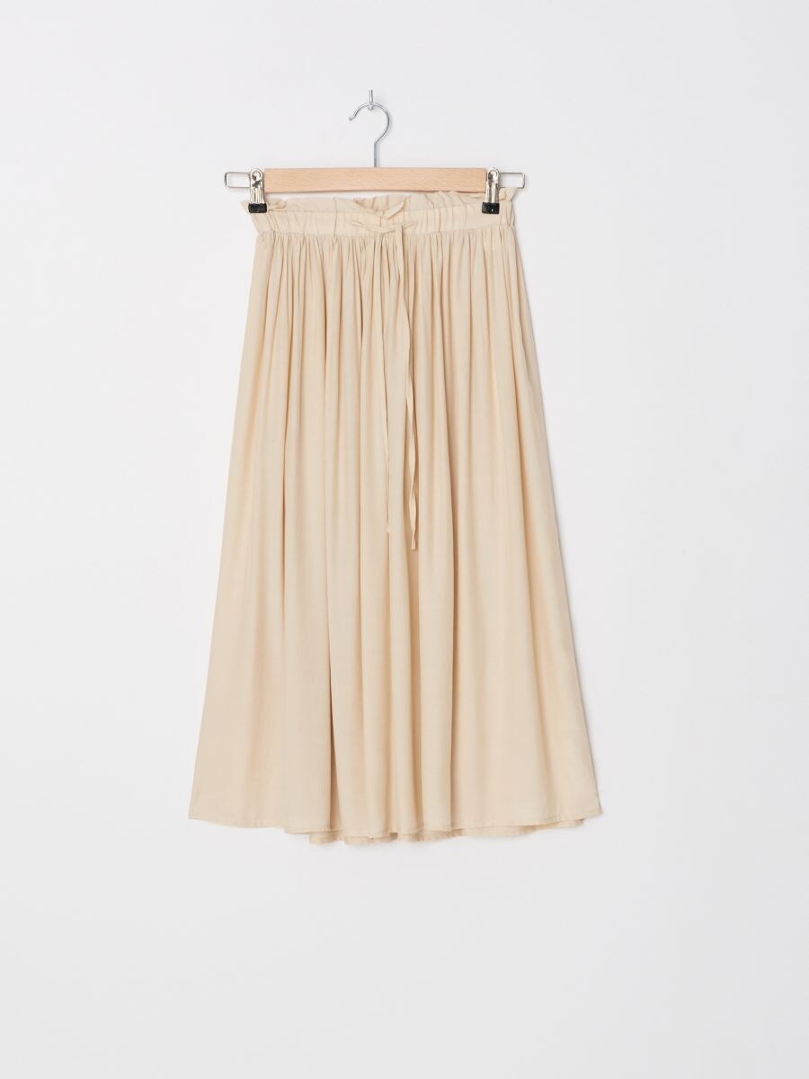midi skirt beige