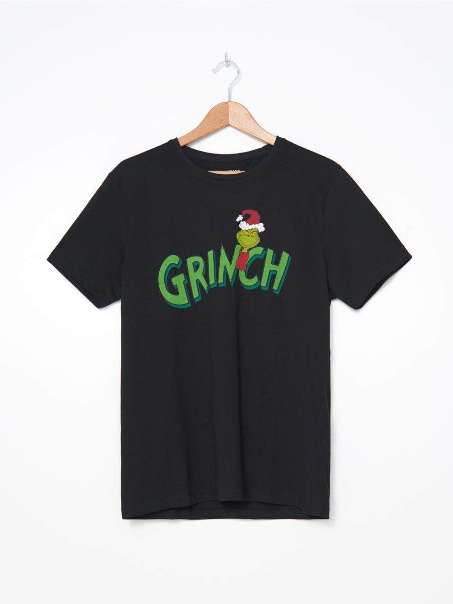 Grinch print T-shirt, HOUSE, YL385-99X