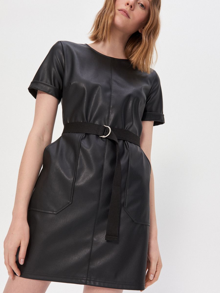 Faux leather dress, HOUSE, YM229-99X