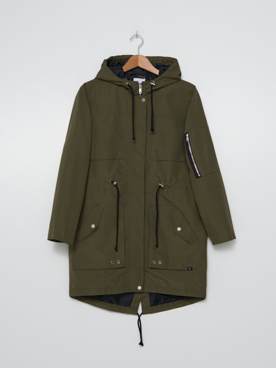 khaki parka