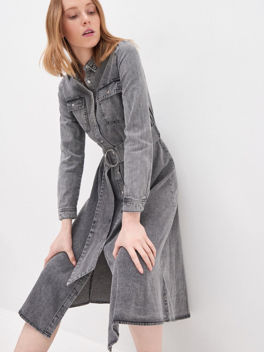 denim shirt dress ladies