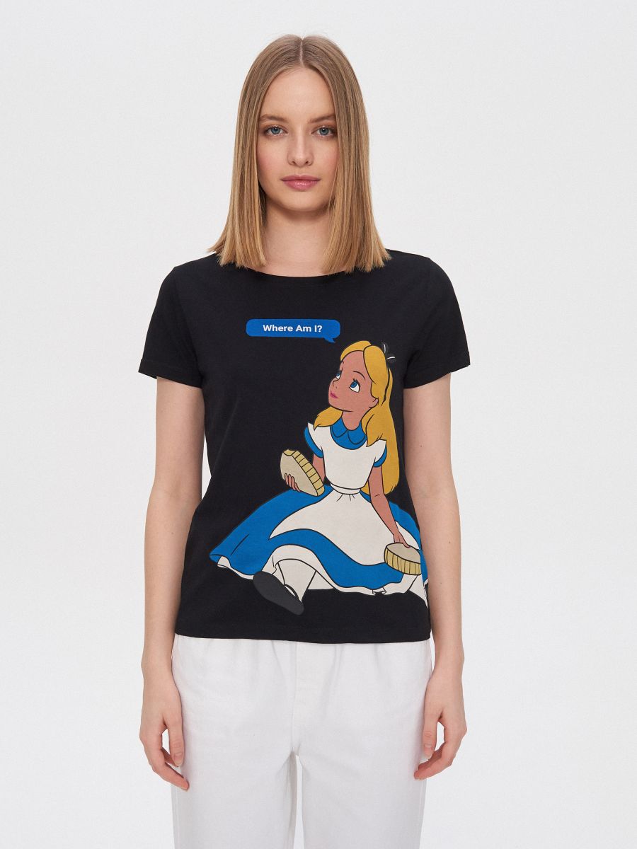 Wonderland print T-shirt, HOUSE, ZH001-99X