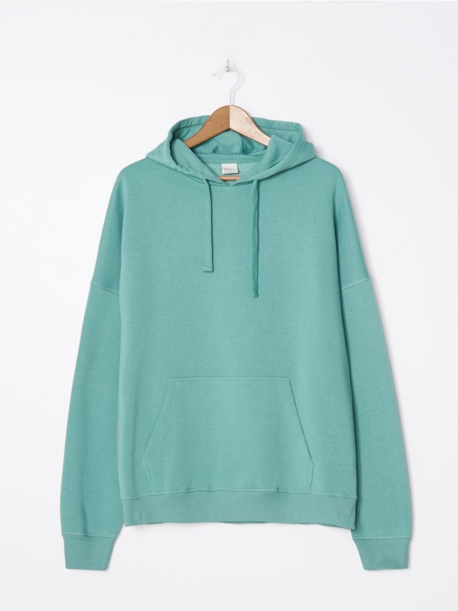 turquoise hooded sweatshirt