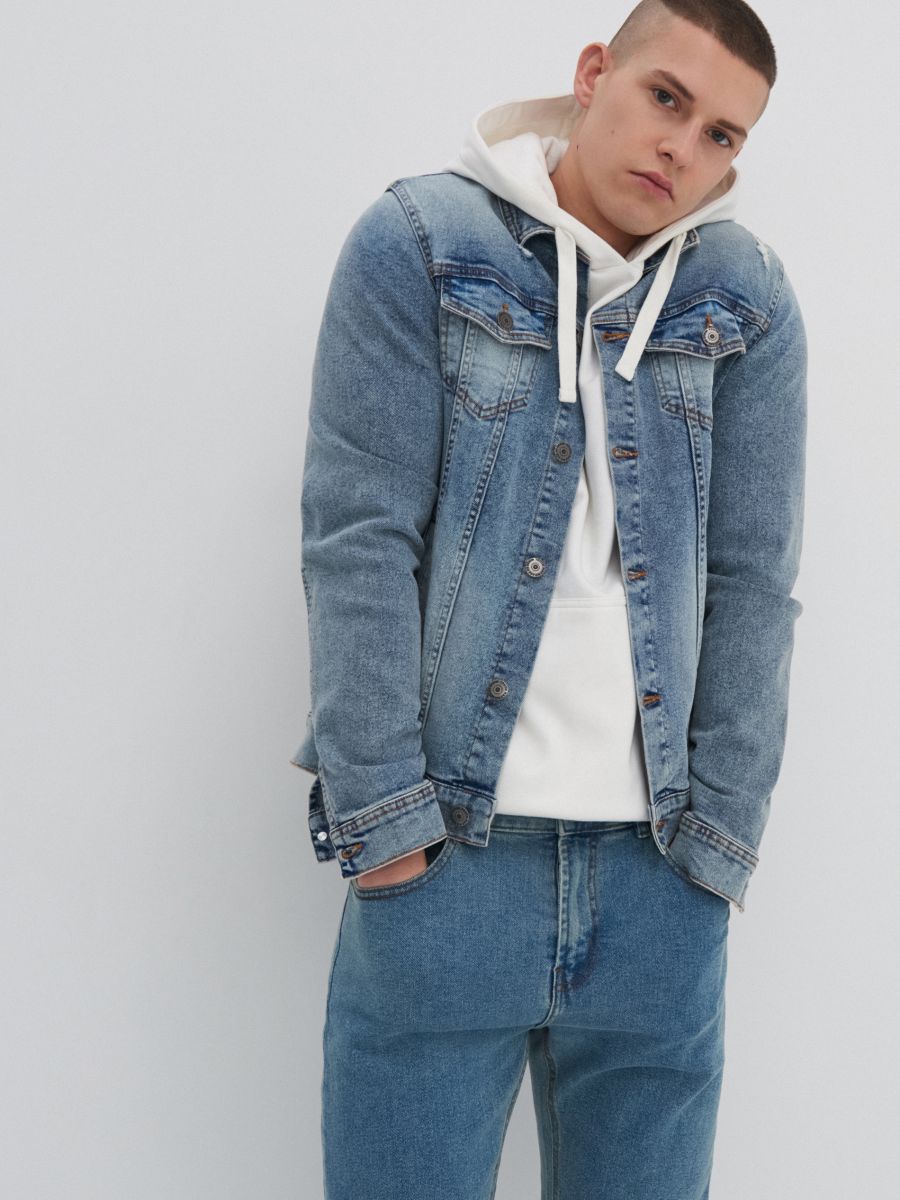 Faded denim jacket, HOUSE, ZV412-50J