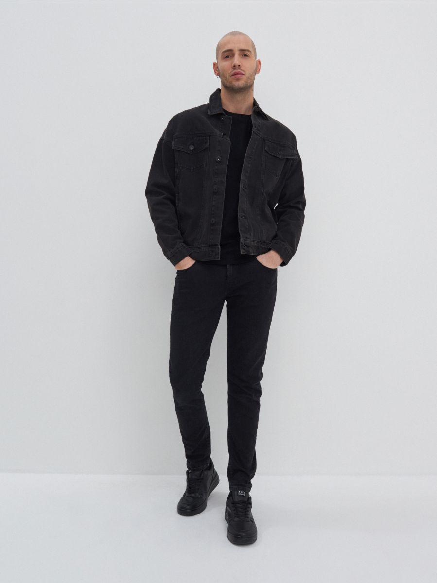 faded denim jacket mens