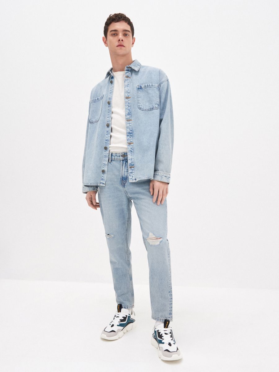 Denim carrot trousers, HOUSE, ZX085-05J