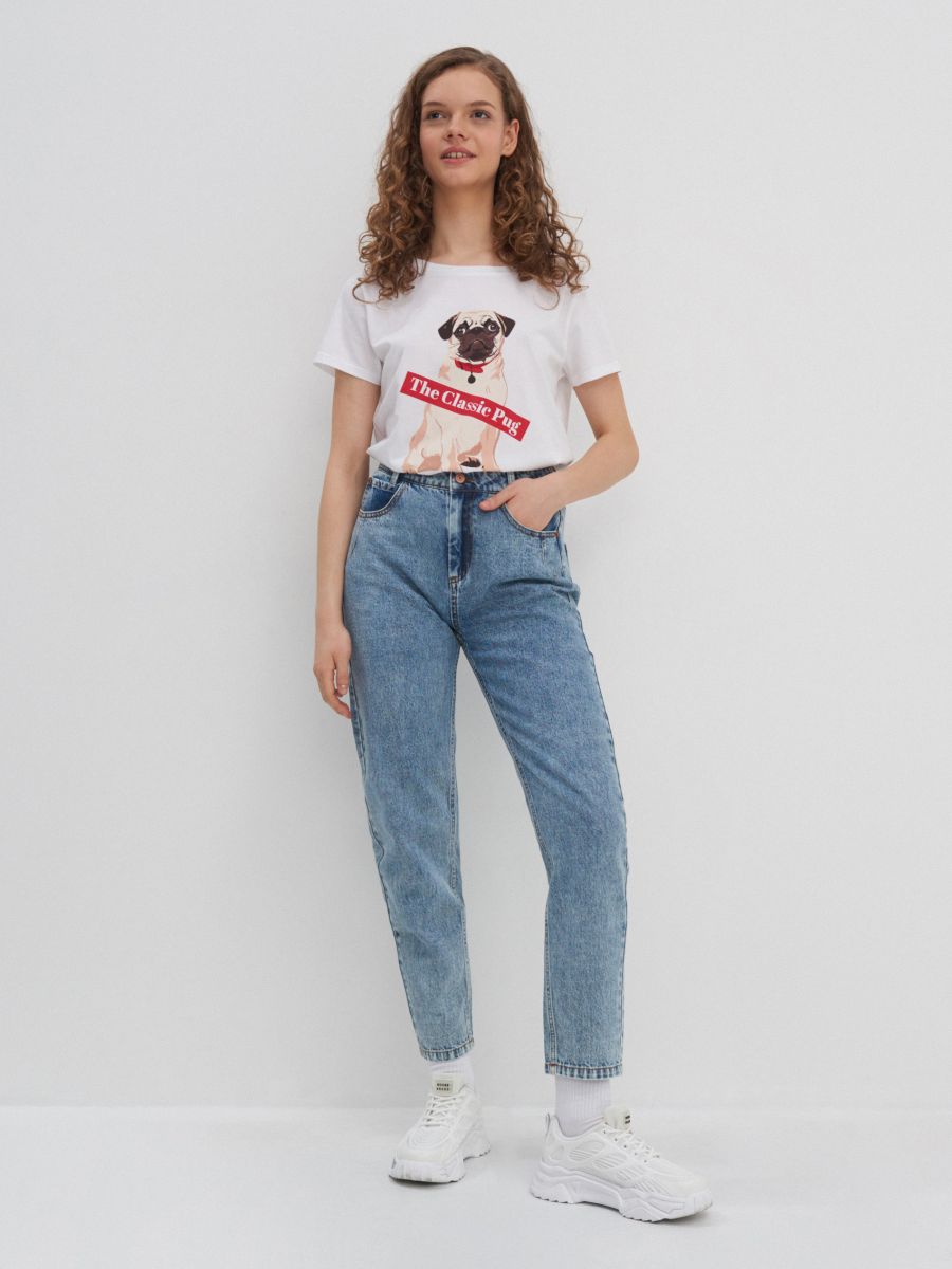 Wash mom fit jeans, HOUSE, ZY583-55J