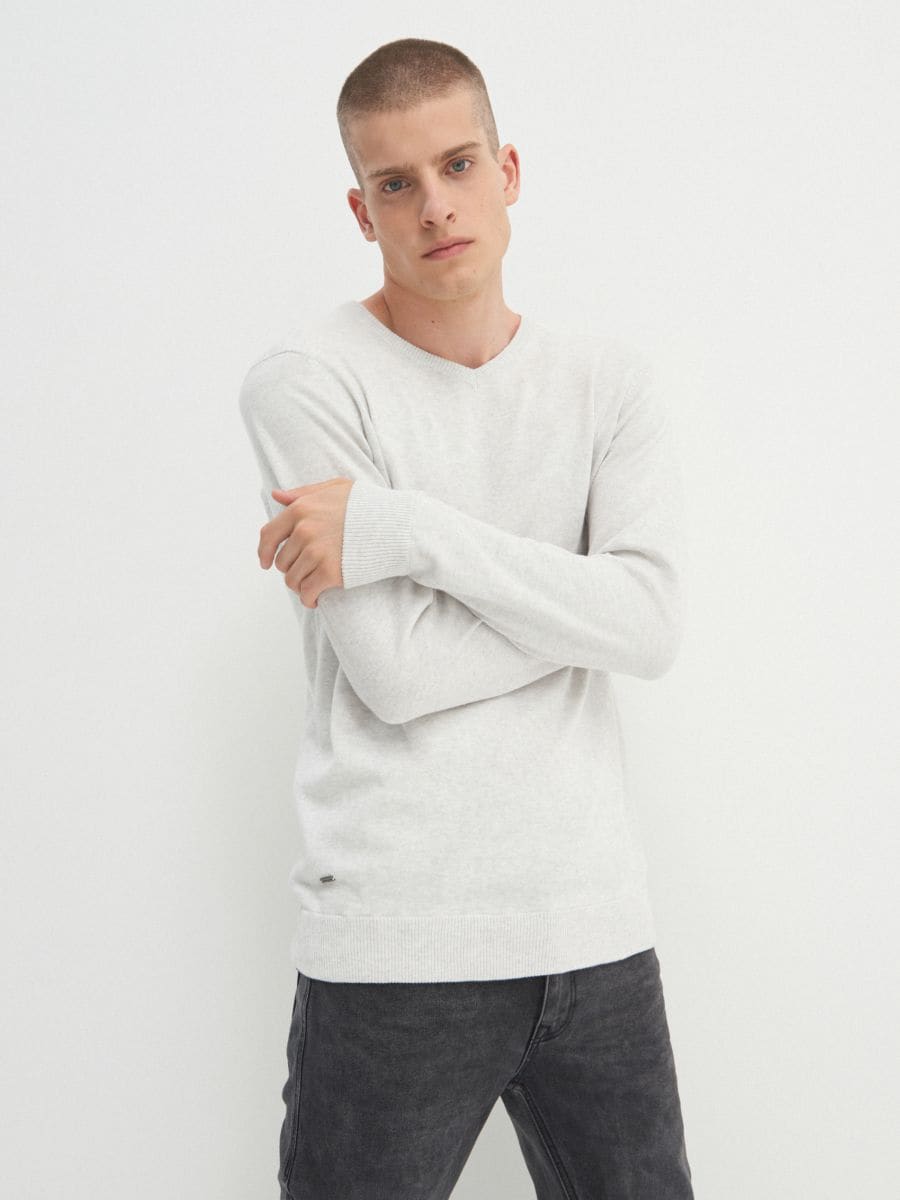 Organic cotton sweater clearance