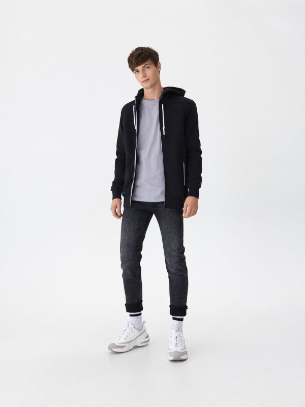Jeansy slim fit - czarny - VX692-99J - HOUSE