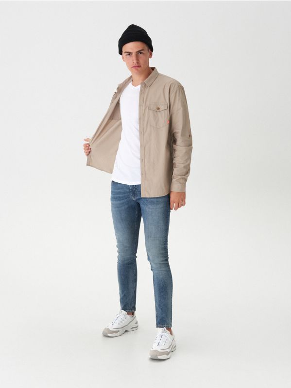 Jeansy skinny - niebieski - VX696-55J - HOUSE