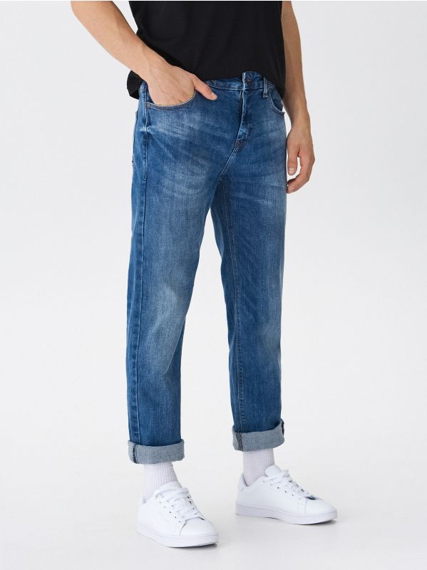 Jeansy regular fit - granatowy - VX700-59J - HOUSE
