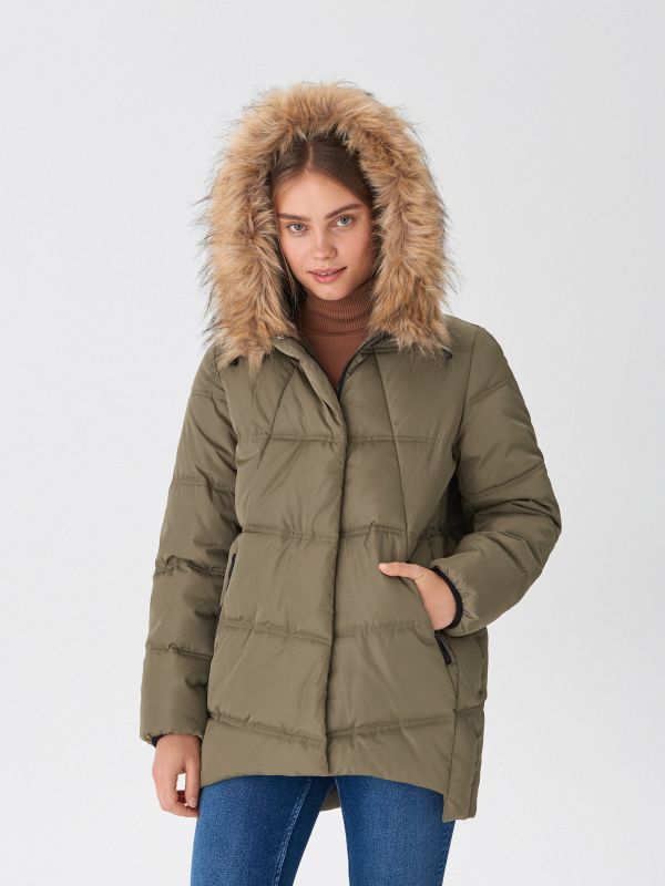 Cocoon jakna - khaki - VY387-87X - HOUSE